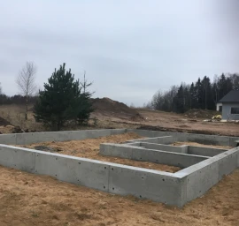 CFA gręžtiniai pamatai žiemą
