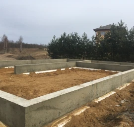 CFA gręžtiniai pamatai žiemą