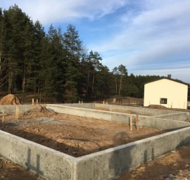 CFA gręžtiniai pamatai žiemą