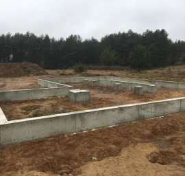 CFA gręžtiniai pamatai žiemą