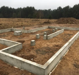 CFA gręžtiniai pamatai žiemą