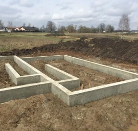 CFA gręžtiniai pamatai žiemą