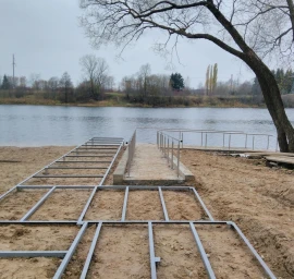 Lieptų, tiltelių, pirsų, pavėsinių ant vandens statyba