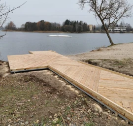 Lieptų, tiltelių, pirsų, pavėsinių ant vandens statyba