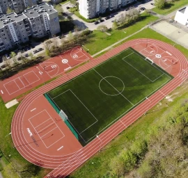 Linijų dažymas stadionuose bei sporto aikštynuose