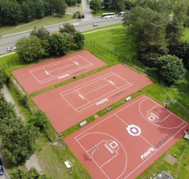 Linijų dažymas stadionuose bei sporto aikštynuose