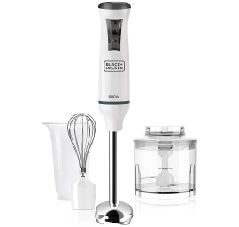 Immersion blender Black+Decker BXHBA600E (600W; white)