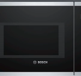 įmontuojama Mikrobangų Krosnelė Bosch Bel554ms0 (900w /25l / Juoda Ir Plienas)