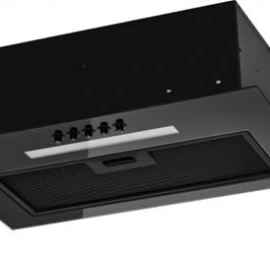 Įmontuojamas 45 cm pločio gartraukis Schlosser TN45PBBL GLASS, juodas