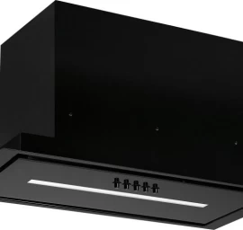 Įmontuojamas 60 cm pločio gartraukis Schlosser HL60PBBL GLASS, juodas