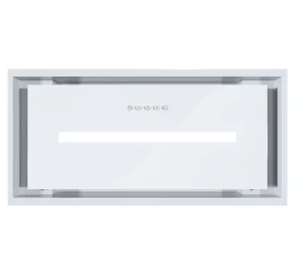 Įmontuojamas 60 cm pločio gartraukis Schlosser HL60PBWH GLASS, baltas