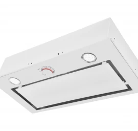 Įmontuojamas 60 cm. pločio gartraukis Schlosser SBG60WH GLASS, baltas