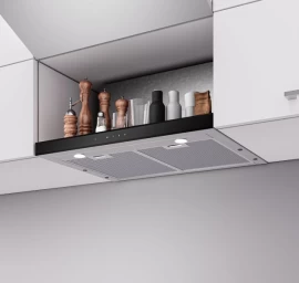 Įmontuojamas 60 cm pločio gartraukis Schlosser XTRA S (LD3062TCBL), juoda briauna