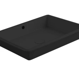Įmontuojamas praustuvas Simas Agile 47x37 cm, juoda matinė, S59 NERO MATT