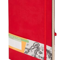 Impressions B5 Grid Notes Red.