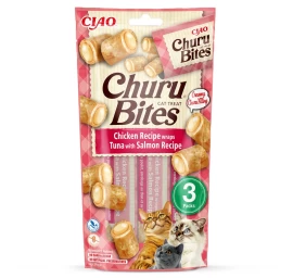 INABA Churu Bites Chicken with tuna and salmon - cat treats - 3x10 g