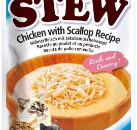 INABA Ciao Stew Chicken &amp; Scallop - cat treats - 40g