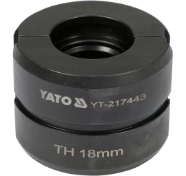 Indėklas matrica TH 18 mm presavimo replėms YT-21735 (YT-217443)