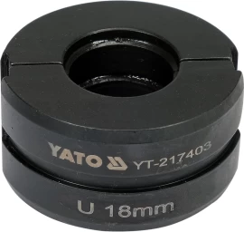 Indėklas matrica U 18 mm presavimo replėms YT-21735 (YT-217403)