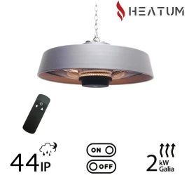 Infraraudonųjų spindulių šildytuvas Heatum VERSE H2000R Silver