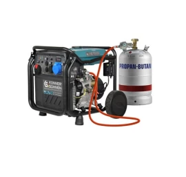 Inverterinis benzino/dujų generatorius 8500W, KS 8100iEG, KONNER &amp; SOHNEN
