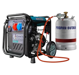 Inverterinis generatorius LPG/benzinas 8500W KS 8100iEG 1/3 KONNER &amp; SOHNEN