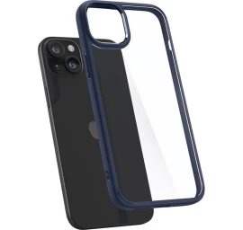 iphone 15 Plus Crystal Hybrid Dėklas - Skaidrus Mėlynas