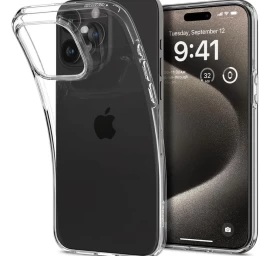 iphone 15 Pro Max Skystųjų Kristalų Dėklas - Skaidrus