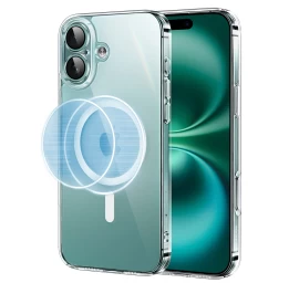 iphone 16 Plus Dėklas classy Clear Magnetic Su magsafe - Skaidrus