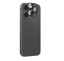 iphone 16 Pro / 16 Pro Max Kameros Salelės Grūdintas Stiklas - Juodas