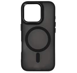 „iphone 16 Pro Max“ Dėklas Iš „magnetic Collection Magsafe“ Serijos – Juodas