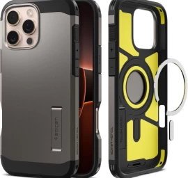 iphone 16 Pro Max Dėklas tough Armor Magsafe Su Stovu - Bronzos Spalvos