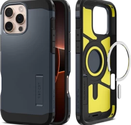 iphone 16 Pro Max Dėklas tough Armor Magsafe Su Stovu - Tamsiai Pilkas