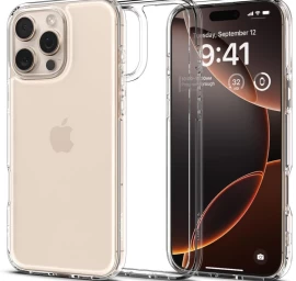 iphone 16 Pro Ultra Hybrid Galinis Dėklas - Skaidrus