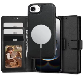 „iphone 16e / 17e Wallet Magsafe“ Dėklas – Matinis Juodas