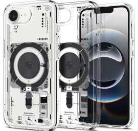 iphone 16e Dėklas neo One Ultra Hybrid Magsafe - Skaidrus