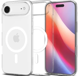 iphone 17 Air Dėklas magsafe Liquid Crystal - Skaidrus Ir Baltas