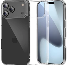iphone 17 Pro Flexair Hybrid Dėklas - Skaidrus