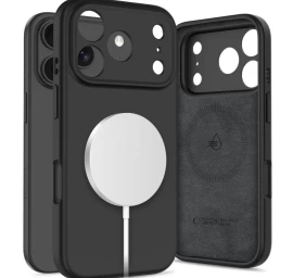 iphone 17 Pro Magsafe Korpuso Nugarėlė Silikoninė - Juoda
