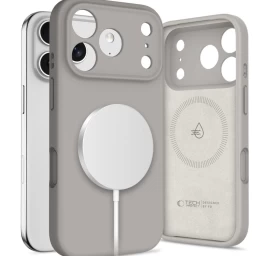 iphone 17 Pro Magsafe Korpuso Nugarėlė, Silikoninė - Pilka