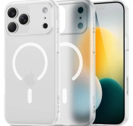 iphone 17 Pro Magsafe Magslim Galinis Dėklas - Baltas Matinis