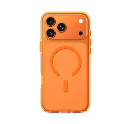 iphone 17 Pro Max Dėklas minimal Mag Lens Case - Oranžinis