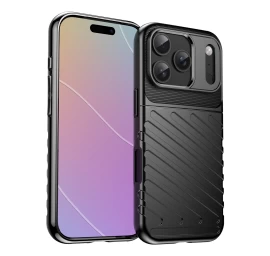 iphone 17 Pro Max Galinis Dangtelis thunder Case - Juodas