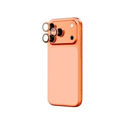 iphone 17 Pro / pro Max Ar Sapphire Objektyvo Stiklas - Oranžinis Rėmelis