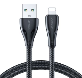 iphone Surpass Serijos Usb - lightning 2.4a 2 M Juodas Kabelis