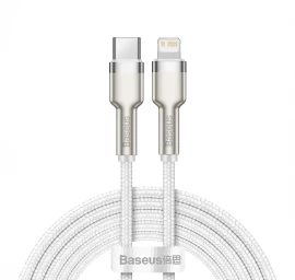 iphone Usb-c - lightning Serijos Metalinis Duomenų Kabelis 20w Pd 2 M - Baltas
