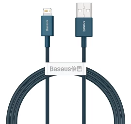 Iphone Usb - Lightning 2.4a 1 M Mėlynas Kabelis, Skirtas Iphone Usb - Lightning 2.4a