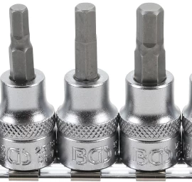 Įpresuotų antgalių rinkinys | 10 mm (3/8) | hex šešiakampis 3 - 10 mm | 7 vnt. (5107)