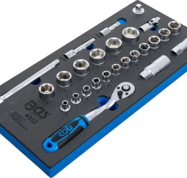 Įrankių dėklas 1/3: galvučių rinkinys | 10 mm (3/8) | 26 vnt. (4052)