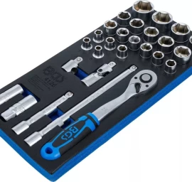 Įrankių dėklas 1/3: galvučių rinkinys | 12,5 mm (1/2) | 27 vnt. (4126)
